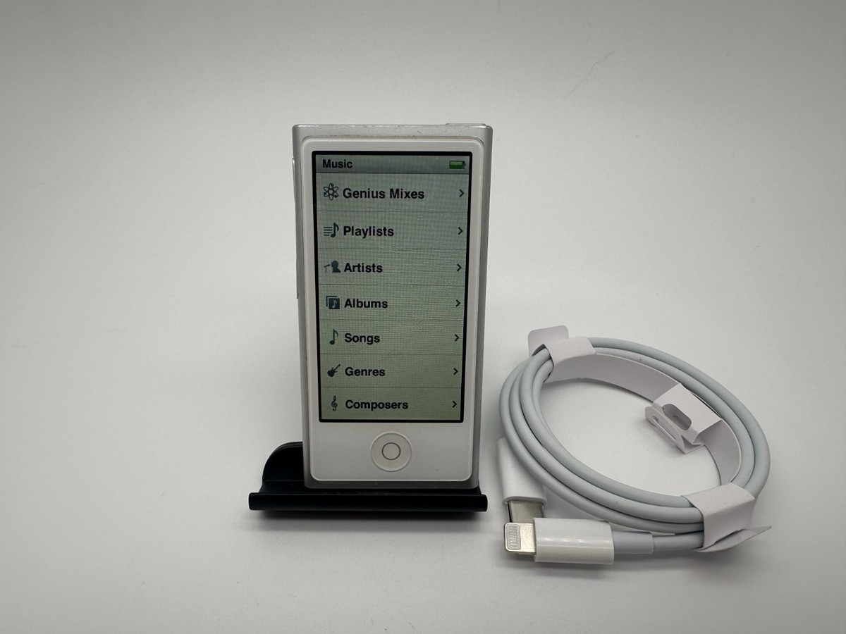 Apple iPod Nano 7th Generation Silver 16GB A1446 FULLY WORKING | eBay