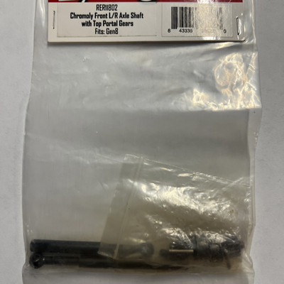 REDCAT GEN 8 RER11802 CHROMOLY FRONT L/R AXLE SHAFT WITH TOP PORTAL GEARS