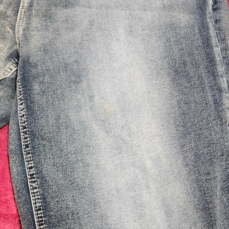 Pantalones de mezclilla Earl Jean para mujer talla grande adornados lavado claro 18 W — 36 x 25 corte boot Foto 4 de 4