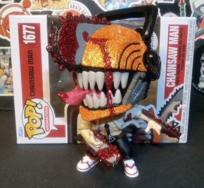 Funko POP! (DIAMOND) Chainsaw Man Chainsaw Man #1677 Custom RARE
