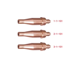 3 pcs 1-1-101, 2-1-101 & 3-1-101 Acetylene Oxygen Cutting Tip for Victor Torch
