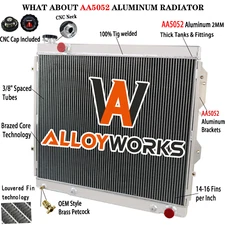 3 Row Aluminum Radiator For 2001-2007 Toyota Sequoia / Toyota Tundra 4.7L V8