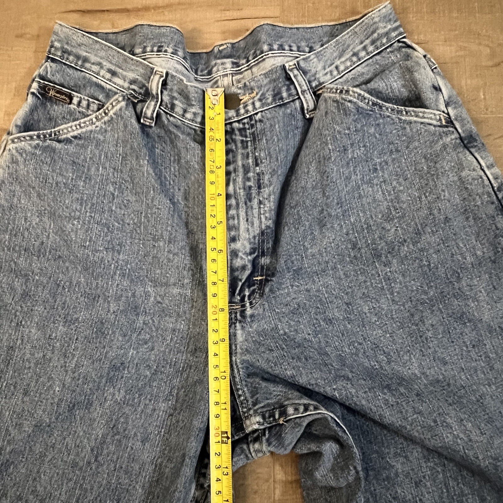 Vintage Wrangler Mom Jeans Tapered Leg High Waisted size 12 RARE image 10
