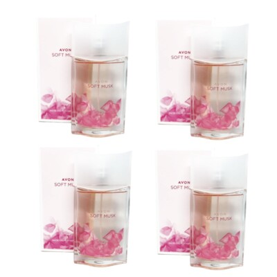 4 x Avon Soft Musk - Eau de Toilette 50ml