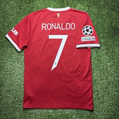 2021 2022 Manchester United Ronaldo Jersey Shirt Red Adidas 7 Kit