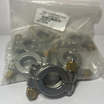 NEW (lot of 6) VNE 13MHP.75 High Pressure Bolted Sanitary Clamp 1500psi (Qty: 6)