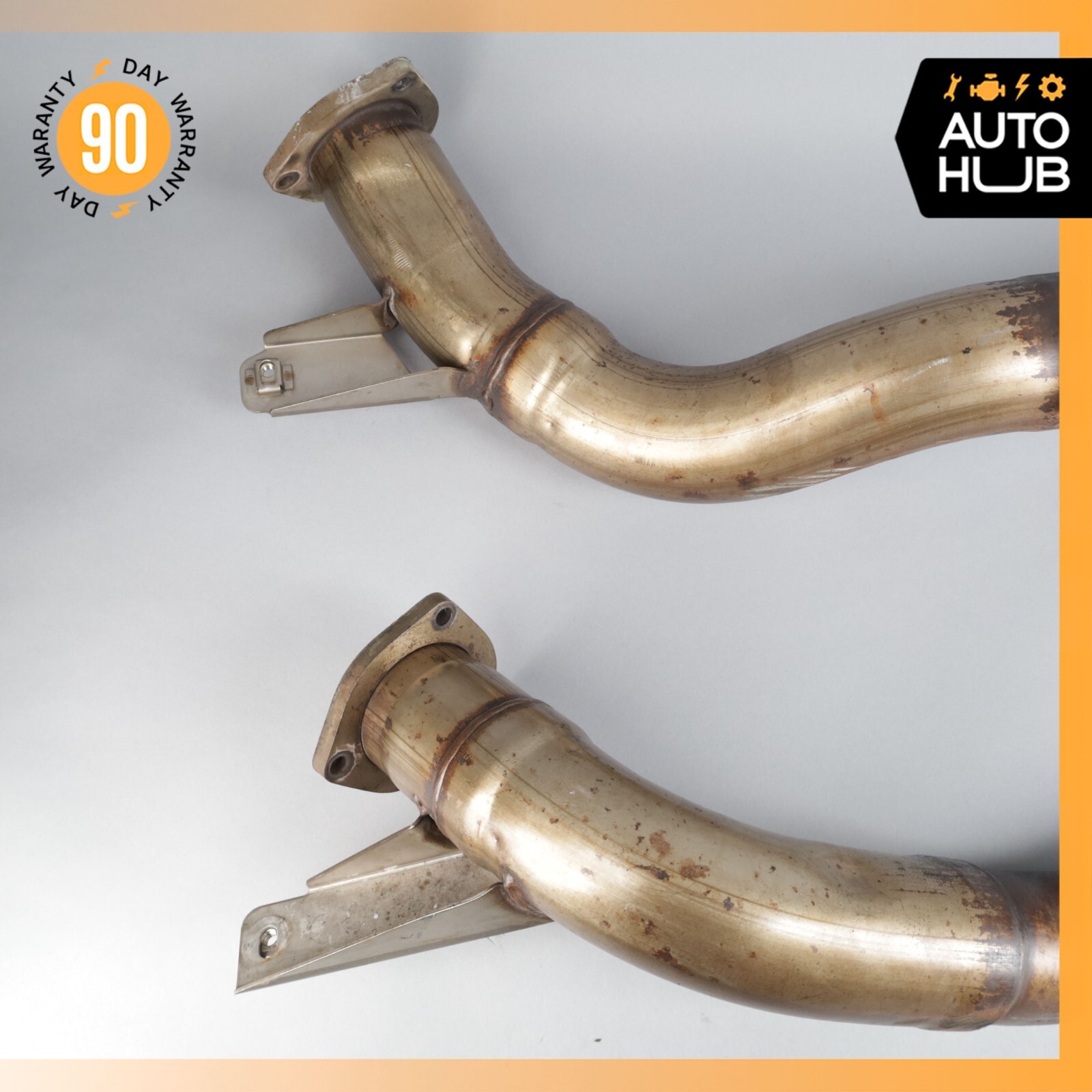 Bentley Continental GT 6.0L Exhaust Downpipe Left & Right Side Set OEM 96k