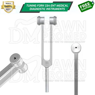 Tuning Fork For C 64 ENT Healing Therapy Diagnostic Exam Medical Inst German Gr