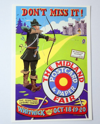 Robin Hood Motiv Postkarte Midland Postkartenmesse 1991
