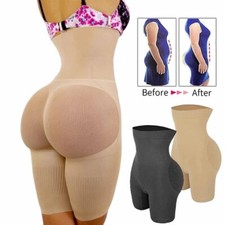 Women  High Waist Body Shaper Shorts Tummy Control Shapewear Butt Lifter