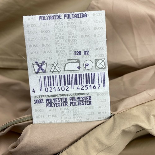 HUGO BOSS Abrigo Trench De Mezcla De Algodón Beige Talla EU 52 UK/US 42 - Imagen 7 de 12