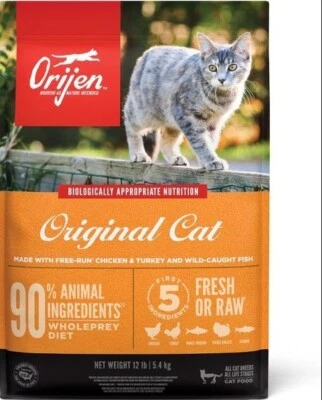 ORIJEN Original Grain-Free Dry Cat Food, 12-lb bag