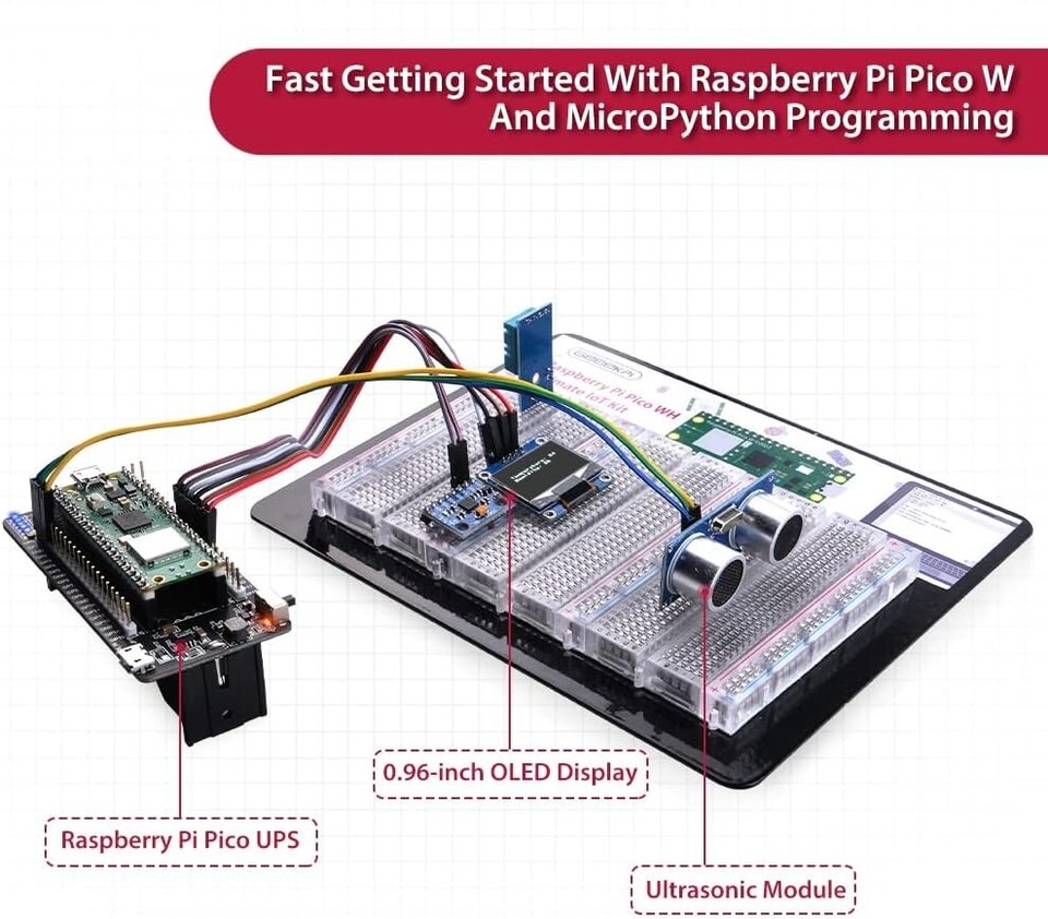 buy raspberry pi pico micropython programing sensor... Versatile Raspberry Pi Pico W Ultimate Kit with Sensors & MicroPython ...