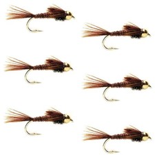 Bead Head Pheasant Tail Nymph Fly Fishing Flies - Trout and Bass Wet Fly Patt...