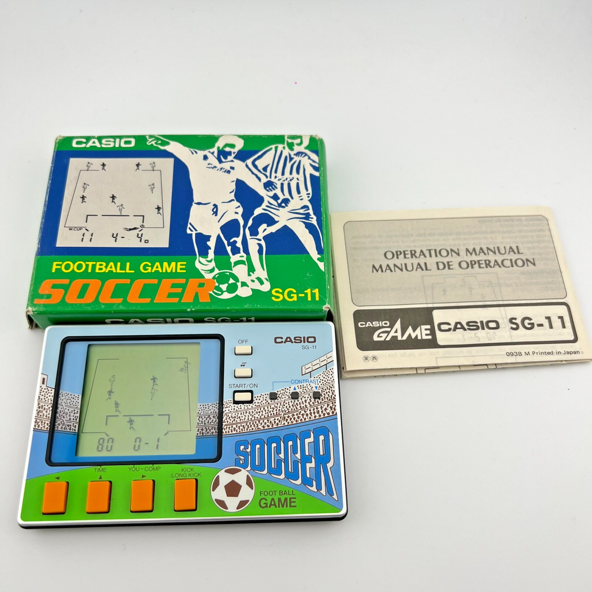 Casio Football Game Soccer SG-11 Handheld Game MINT In Box With Casio Football Game Soccer SG-11 Handheld Game MINT In Box With