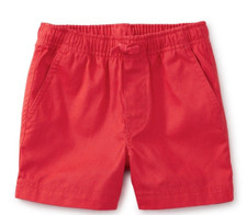 TEA COLLECTION Twill Sport Shorts - Scarlet - NWT Boys 14