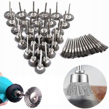 45Stk Drahtbürste Bohrmaschine Set 3mm Drahtbürste Akkuschrauber Für Stahlbürste