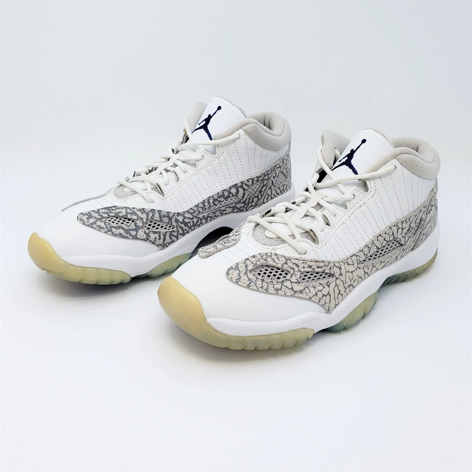 Scarpe Nike Air Jordan 11 Retro Low IE GS grigio cemento cobalto 768873 102 taglia 5 5 anni