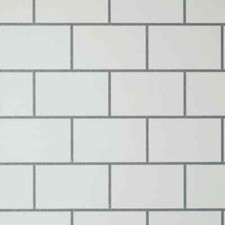 Crown Metro Tile White  Silver Metallic Textured Wallpaper M1634