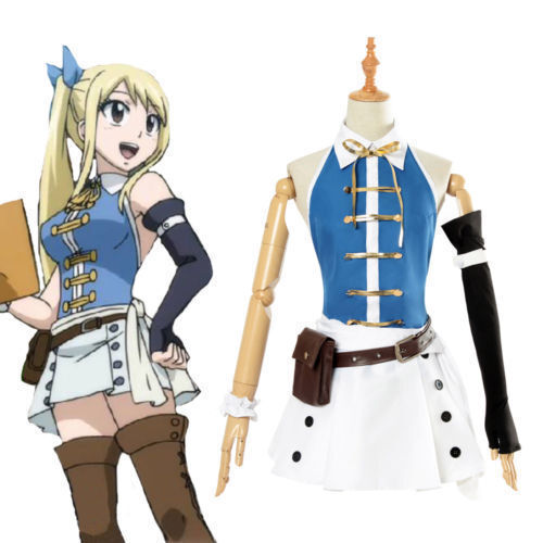 Anime Fairy Tail Lucy Heartfilia Cosplay Costume