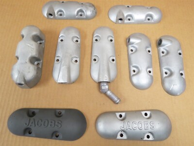 Lot of 9 each Jacobs Radial Aircraft Engine Rocker Box Covers (used ...