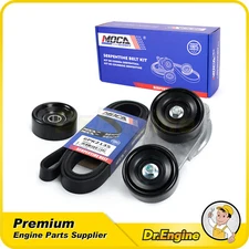 Serpentine Belt Drive Component Kit fit Acura Honda Accord Ridgeline Odyssey 