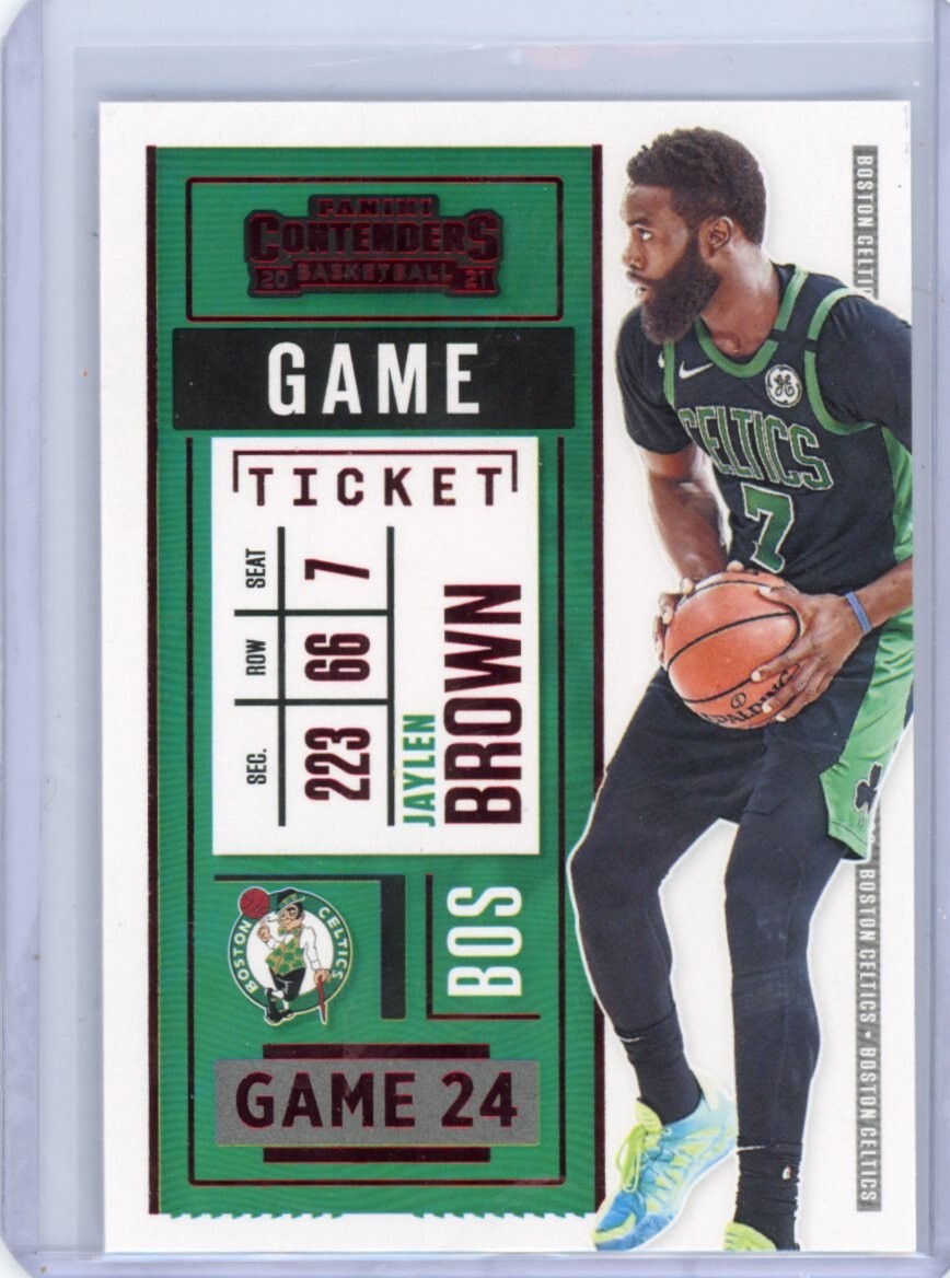 2020/21 Panini Contenders GAME TICKET RED JAYLEN BROWN #84 Celtics Mint