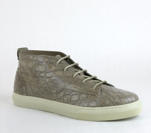 Nuovo Originale Gucci Uomo Coccodrillo High-Top Sneaker Marroncino 342045  1523 | eBay