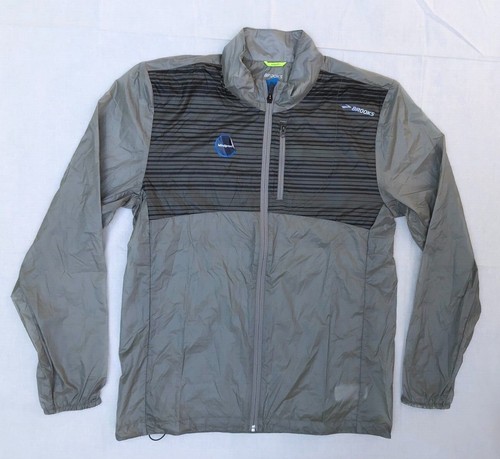 Brooks LSD Jacket Windbreaker Gray Mens 
