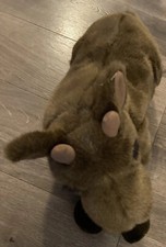 Moose Dakin Brown Soft Mannie Moose Huggables Plush Stuffed Toy Friend 15" EUC