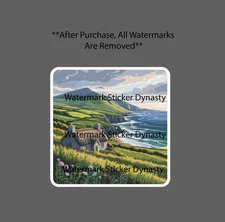 Ireland Sticker Waterproof Decal Country Farm Farmhouse Rural Ocean Gift NEW