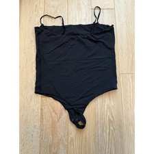 SKIMS Fits Everybody Cami Bodysuit Onyx Black 3X Adjustable Straps Thong Back