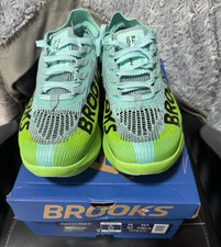 Brooks Hyperion Elite 5 Herren Laufschuh EU 43 Grün/Türkis Mesh Schnürung Low