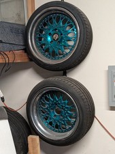 Genuine VIP Modular VX110 3-Piece Forged Wheels - 18 inch - Teal/Turquoise