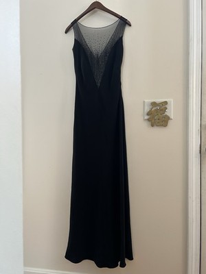 gilar evening dresses Vintage Gilar Evening Black Beaded Evening Gown Long Dress Size 4 Prom  Event
