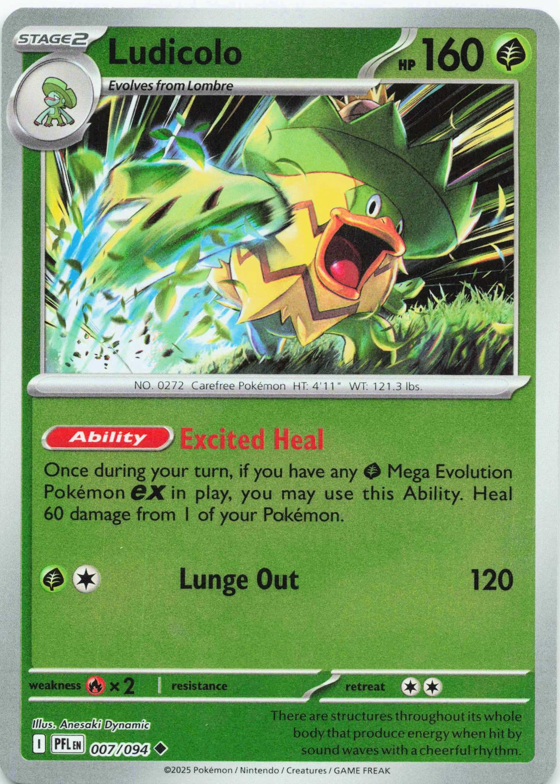 ME02: Phantasmal Flames #007/094 Ludicolo