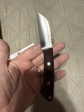 Bark River Tusk Fixed Blade Knife – 2007 – Green Canvas Micarta – Original Box