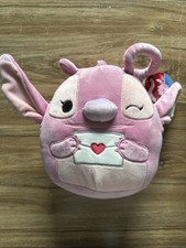 Disney Squishmallows Lilo Stitch Angel Valentine Plush 6.5"