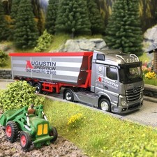 Semi-remorque benne en acier, Mercedes Benz Actros streampace, Augustin Speditio