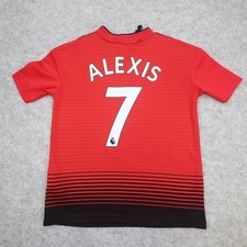 Manchester United Shirt 9-10 Years Red Home 2018 2019 Adidas Jersey Alexis 7