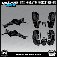 Graphics Kit for ATV Honda TRX 400EX (1999-2004) Rebel Series - SMOKE