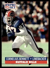 1991 Pro Set Cornelius Bennett Buffalo Bills #74B