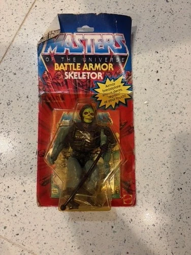 vintage 1983 Masters of the Universe Battle Armor Skeletor action figure