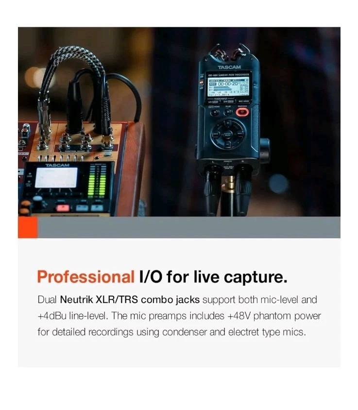 TASCAM DR-40X Four Track Digital Audio Recorder And Usb Audio Interface - Image 3 of 4