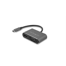 StarTech USB C to VGA and HDMI Adapter - Aluminum - USB-C Multiport Adapter - 6
