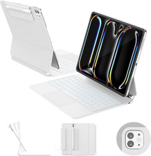 for Ipad Pro 13-Inch Case with Keyboard M5/M4, 2025/2024 , 11-Colors Backlight