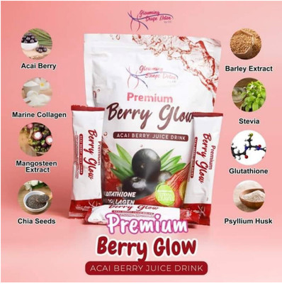 Cris Cosmetics Premium Berry Glow Acai Berry Juice, 10 Sachets