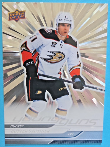 2024-25 Cutter Gauthier Upper Deck Young Guns Rookie RC #212 OUTBURST