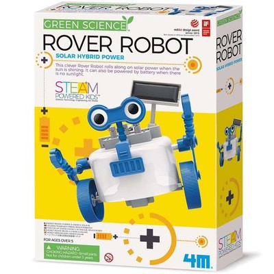 : Green Science: Rover Robot - DIY Robotics Assembly Kit, Solar & Battery Hyb...