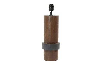 Lampenfuß MANILLA von Light & Living Tischleuchte Ø15x45 cm Holz Braun-Schwarz - Bild 1 von 4